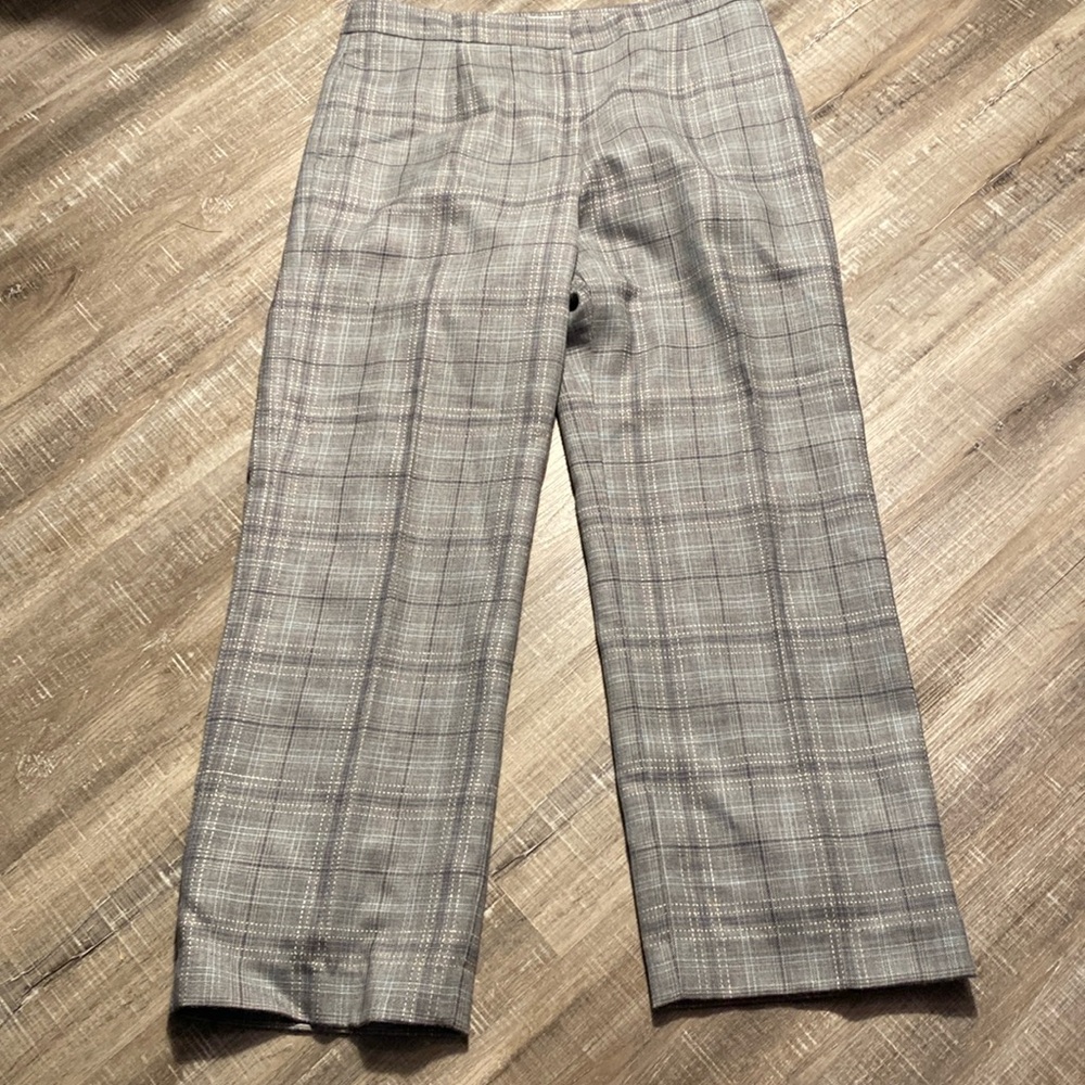 Pendleton Gray Plaid Dress Trousers